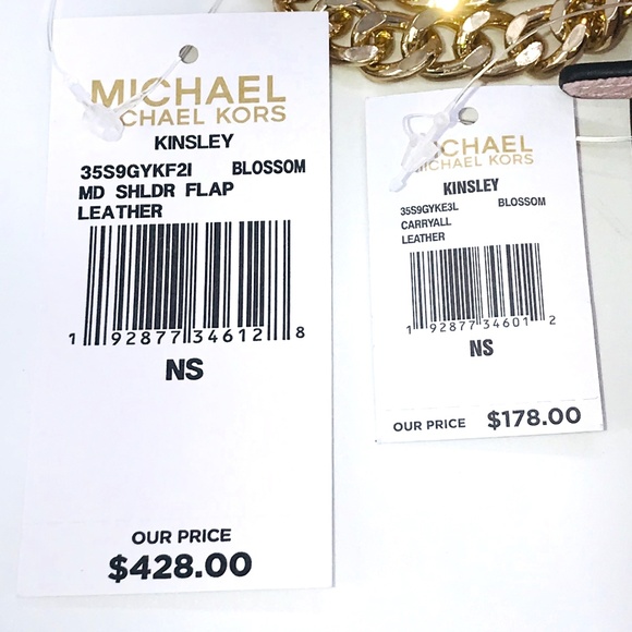 2PCS Michael Kors Kinsley Shoulder Flap Bag Wallet - Picture 8 of 8